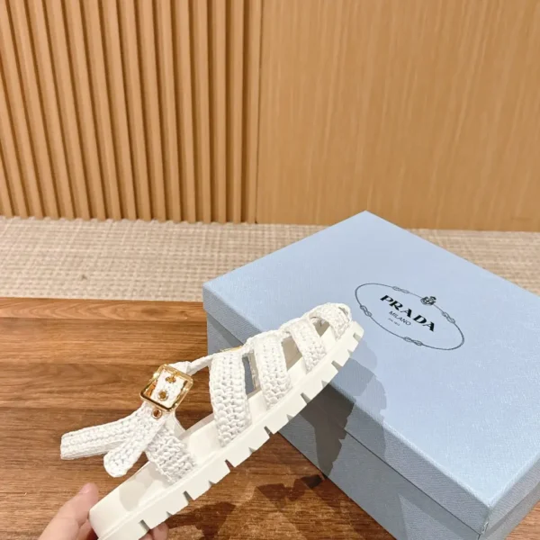 Prada Raffia Sandals