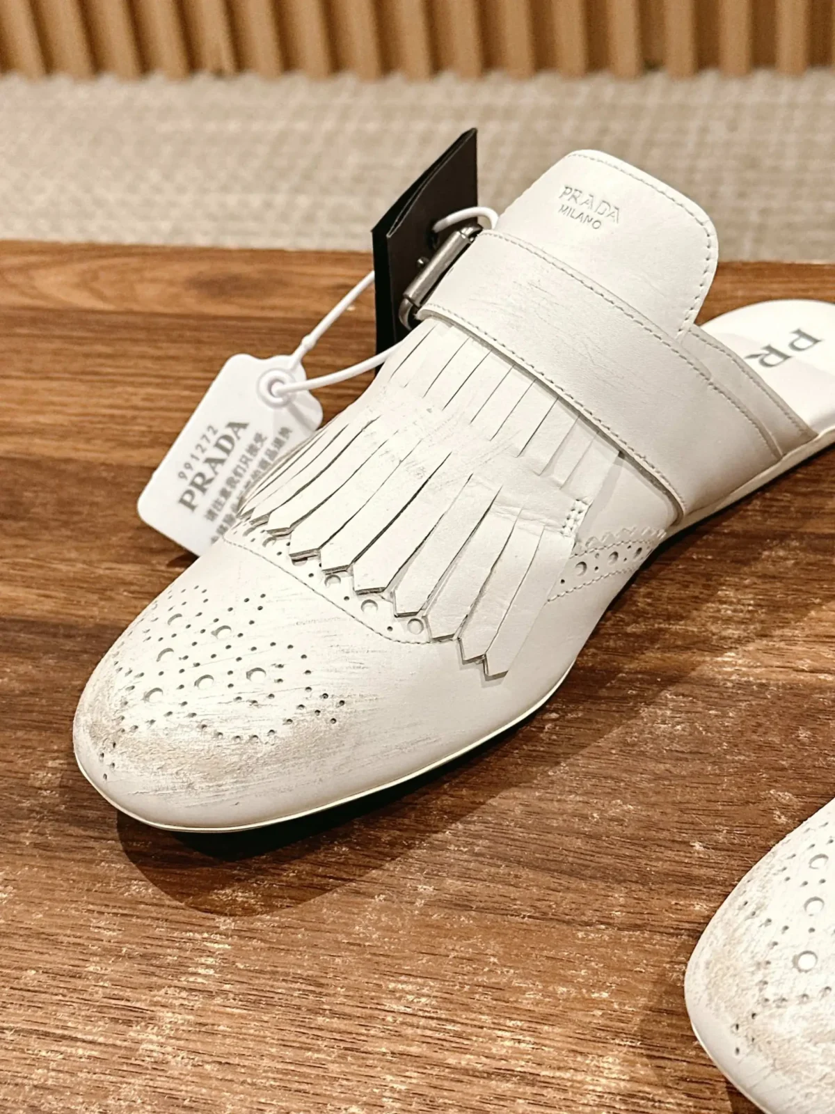Prada Brogue Loafers - Image 9