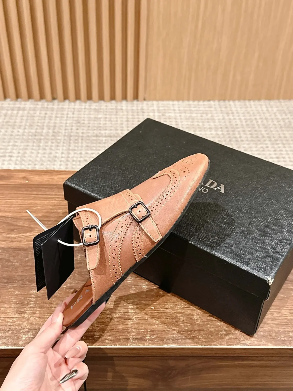 Prada Brogue Loafers - Image 1