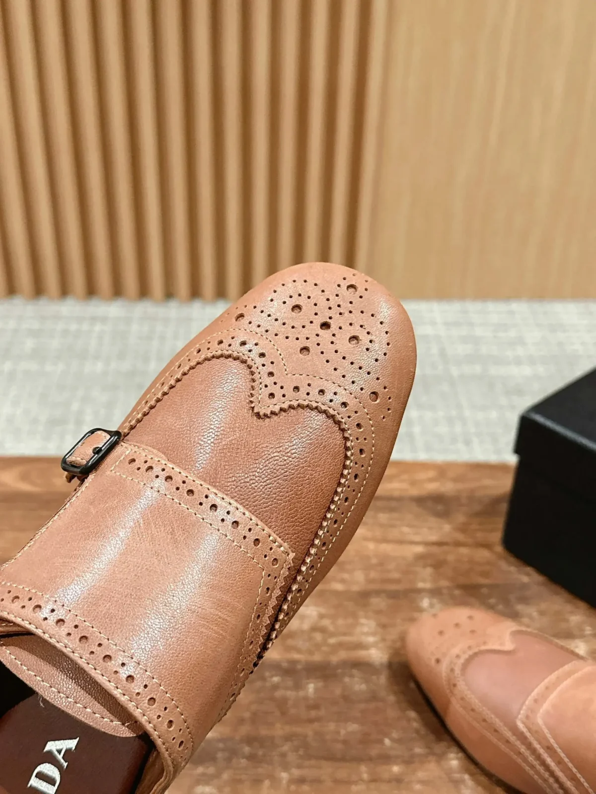 Prada Brogue Loafers - Image 9