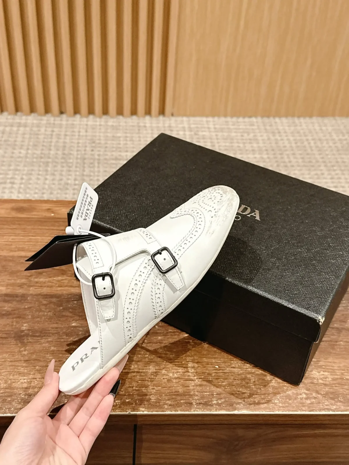 Prada Brogue Loafers - Image 1