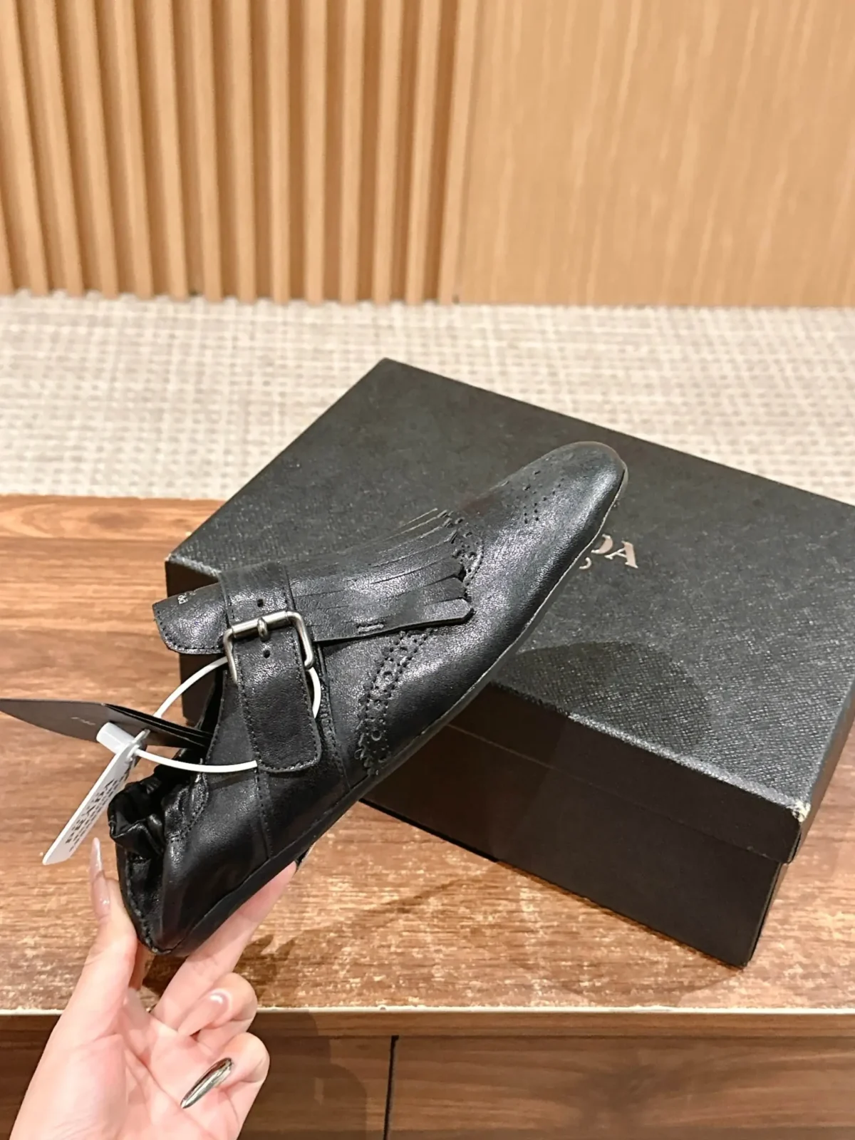 Prada Brogue Loafers - Image 1