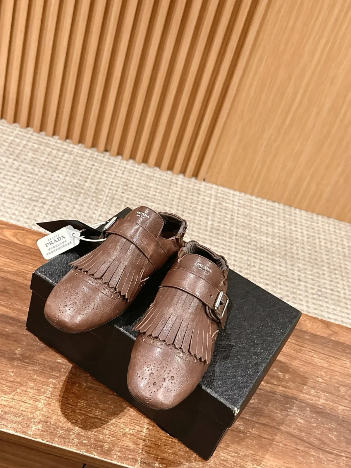 Prada Brogue Loafers - Image 3
