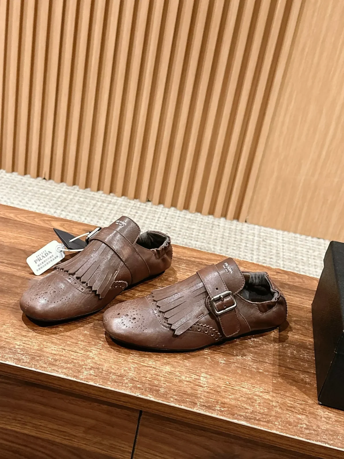 Prada Brogue Loafers - Image 4