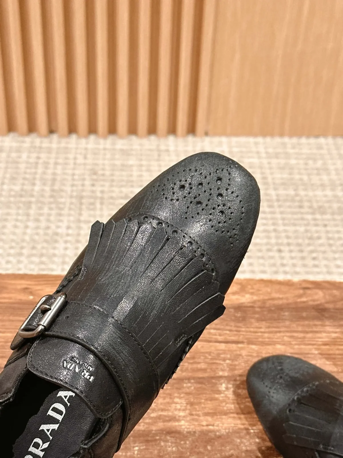 Prada Brogue Loafers - Image 8