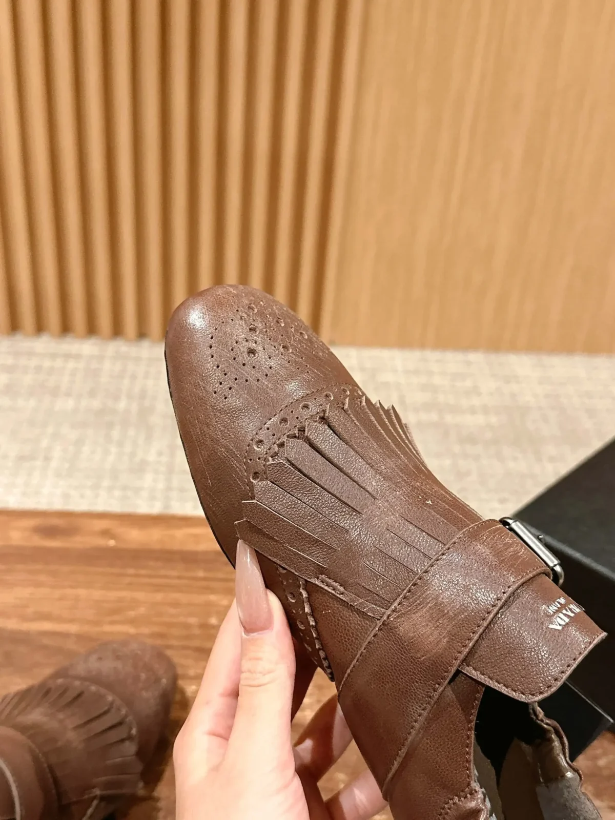 Prada Brogue Loafers - Image 8
