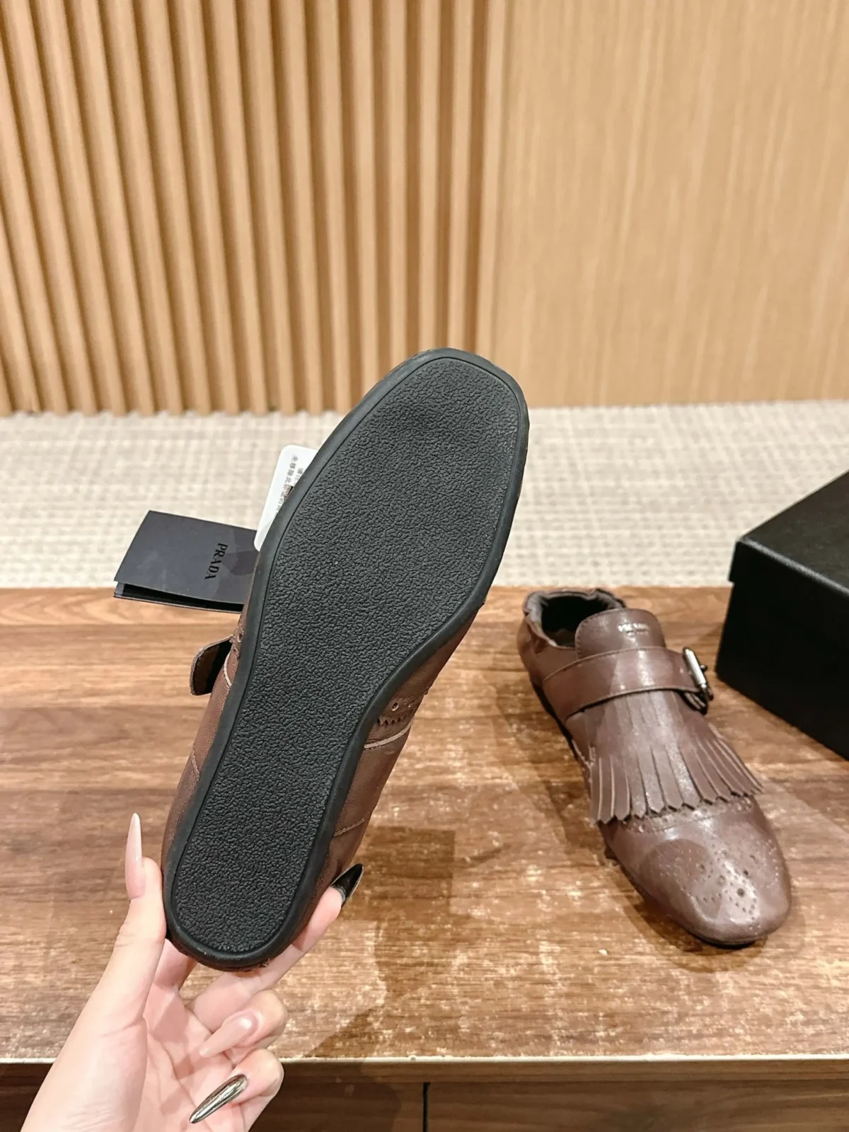 Prada Brogue Loafers - Image 9