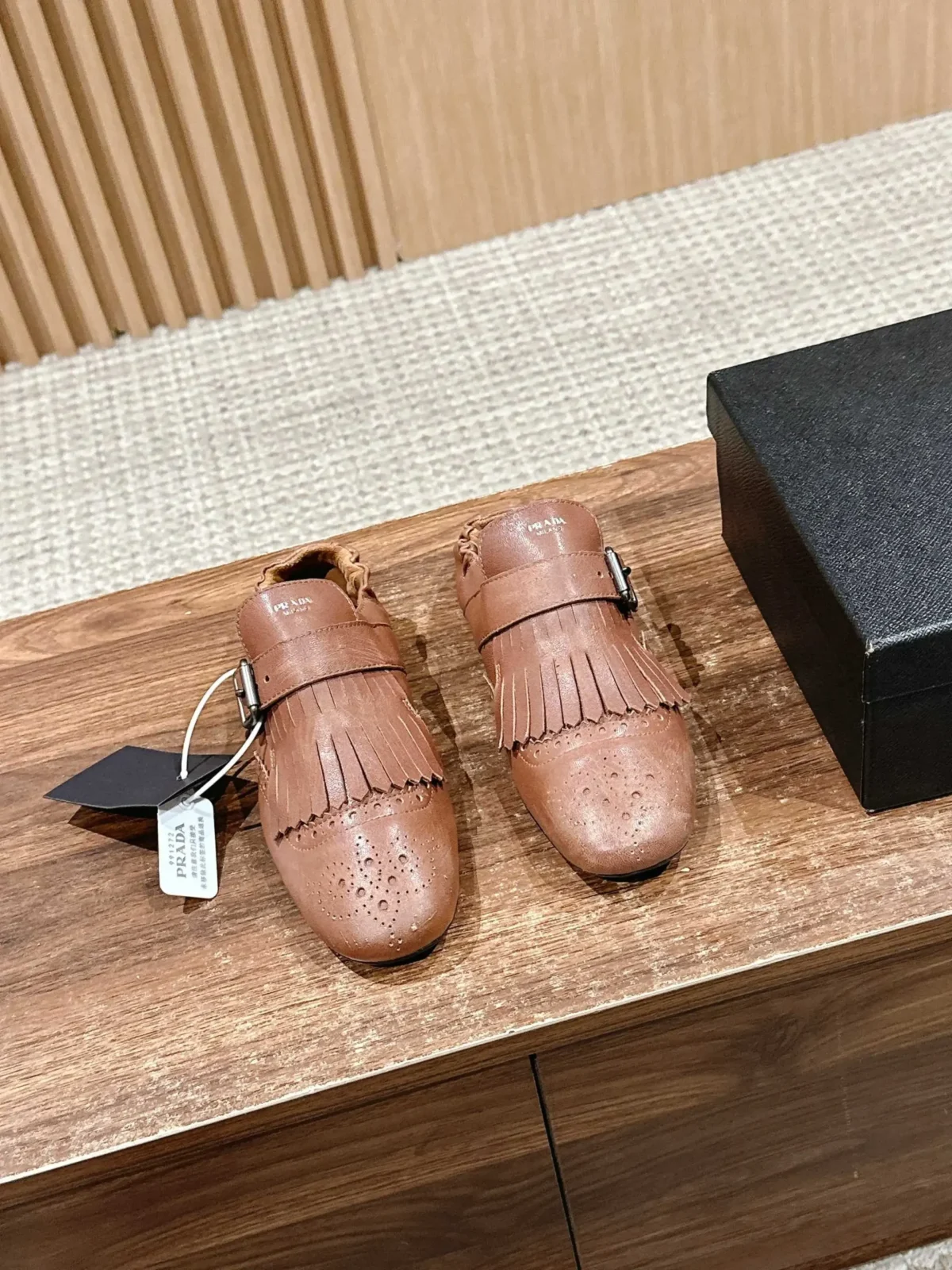 Prada Brogue Loafers - Image 5