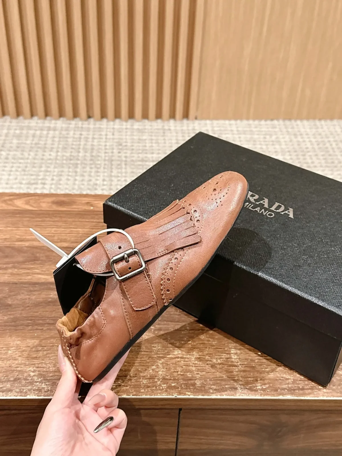 Prada Brogue Loafers - Image 1