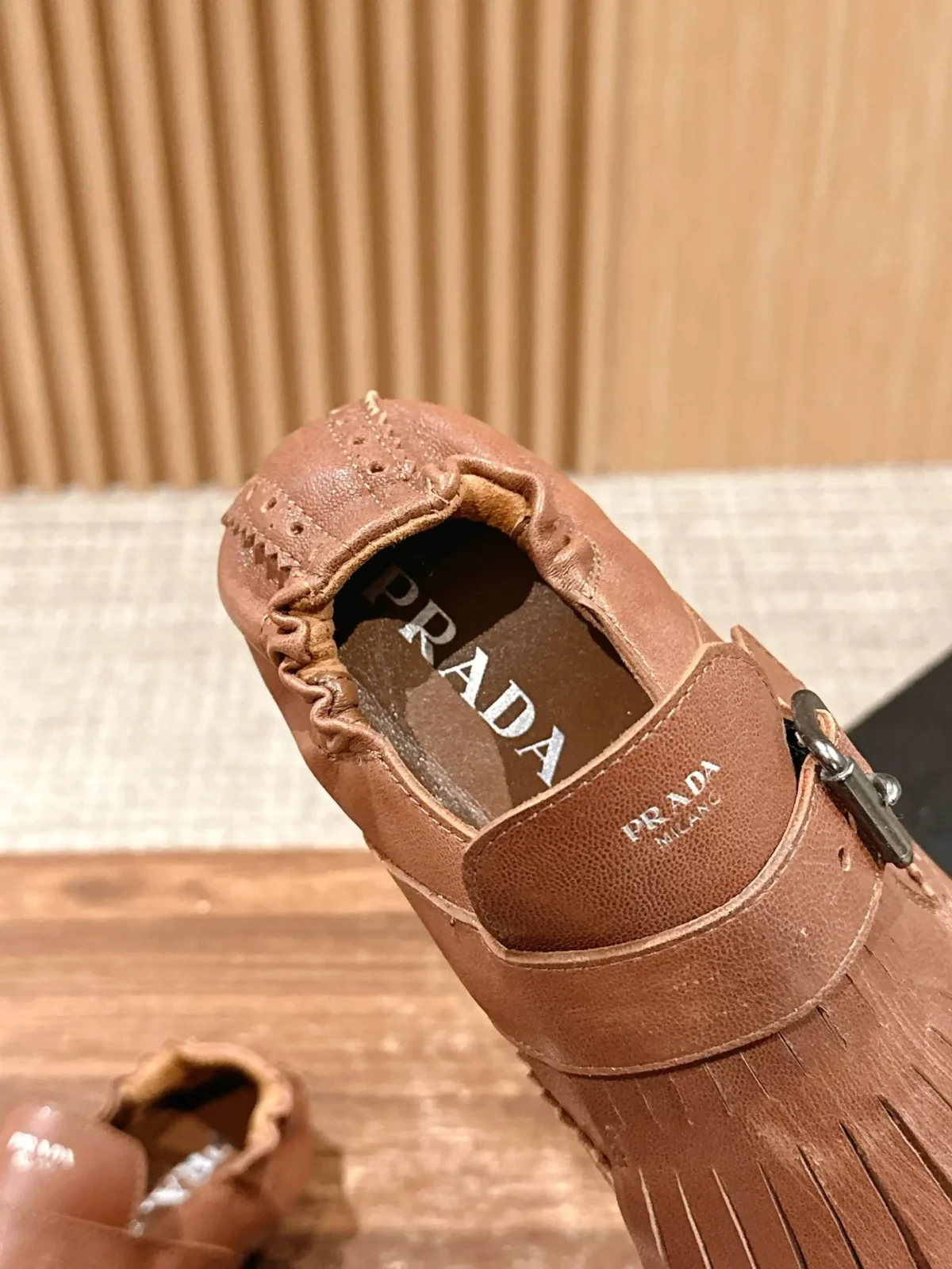 Prada Brogue Loafers - Image 7
