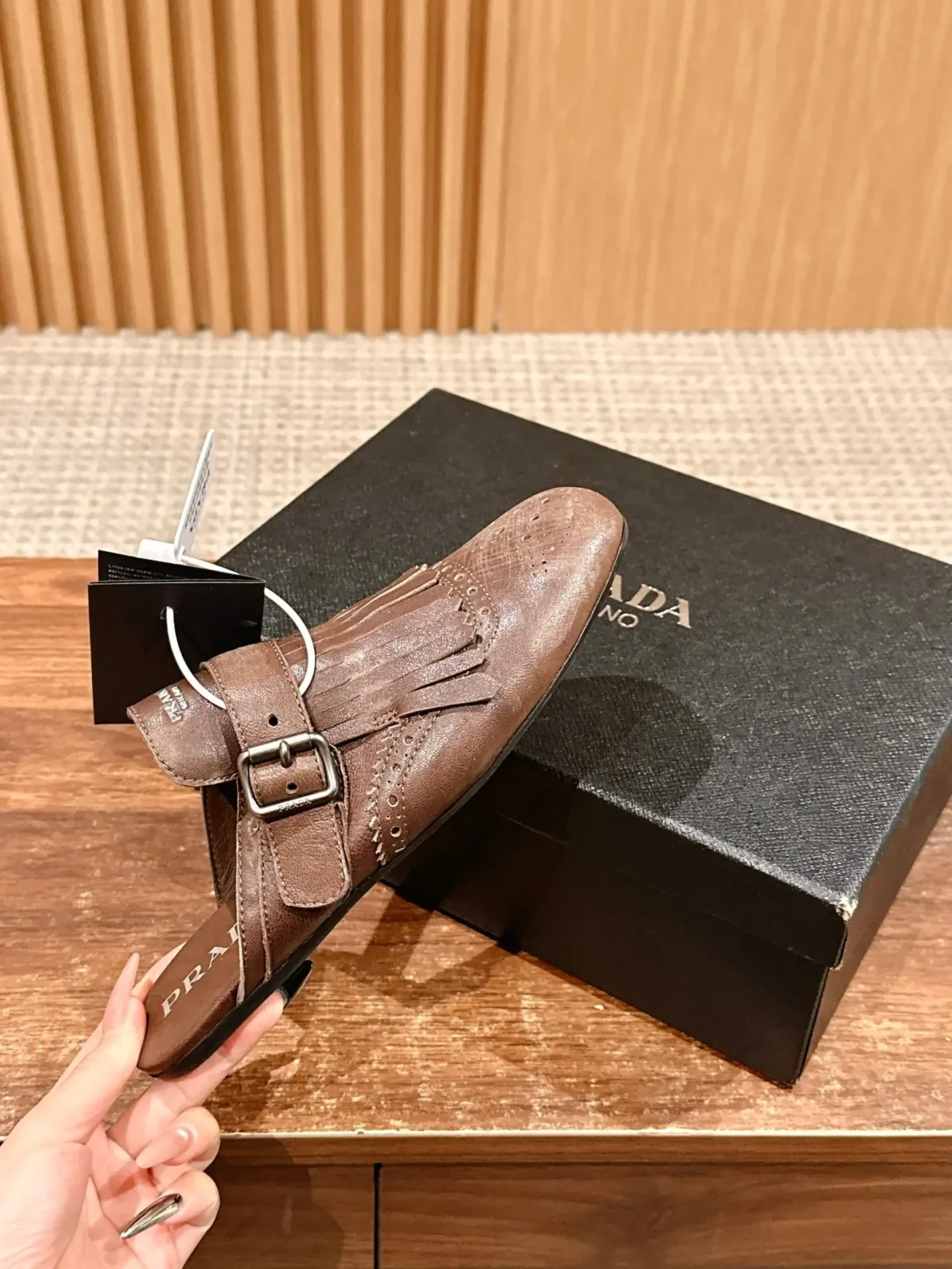 Prada Brogue Loafers - Image 1