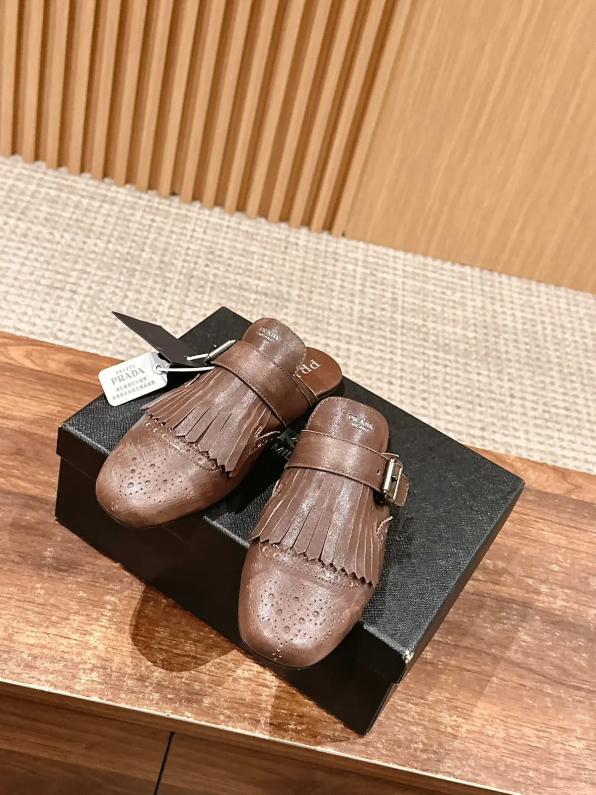 Prada Brogue Loafers - Image 2