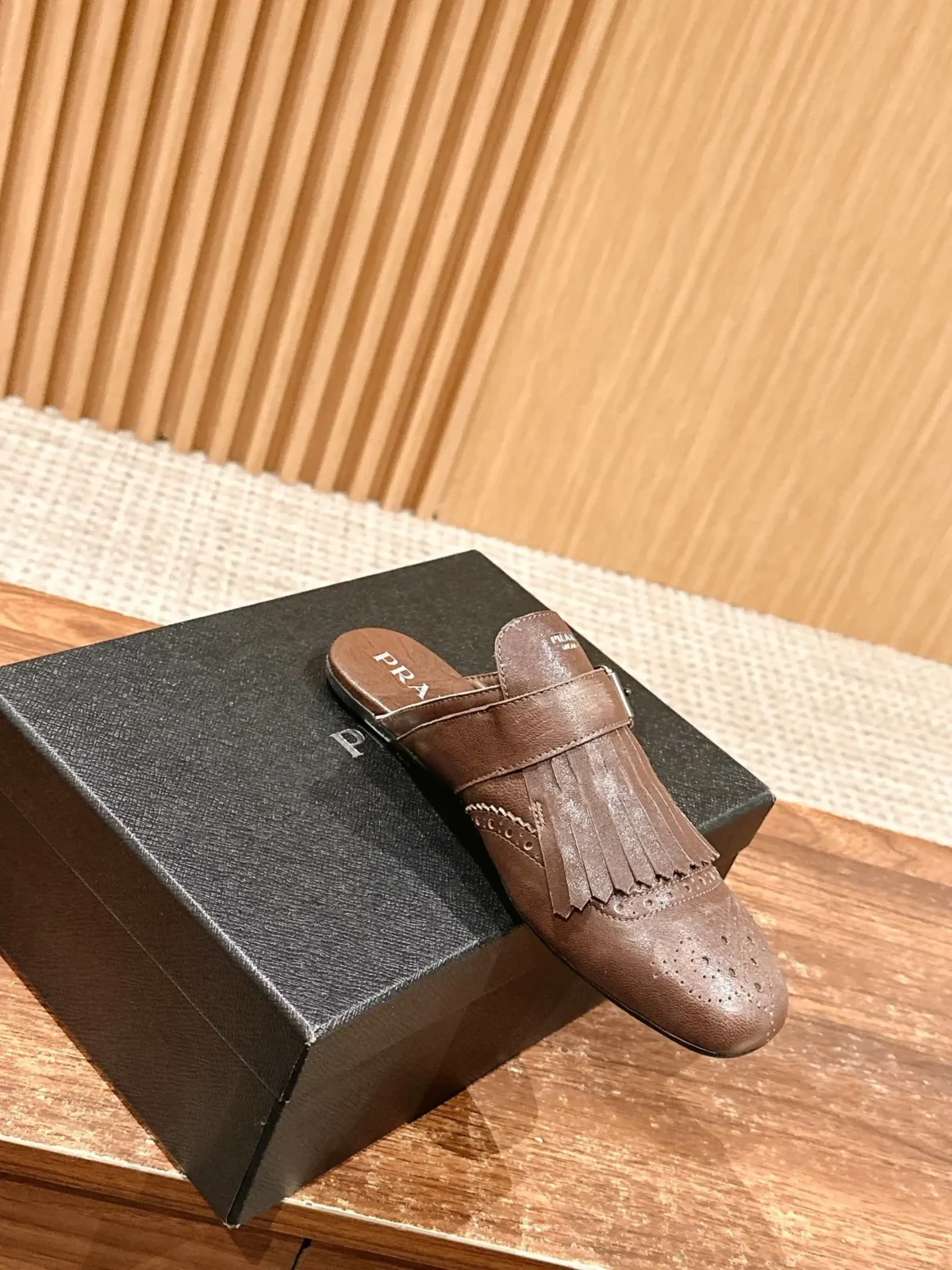 Prada Brogue Loafers - Image 3