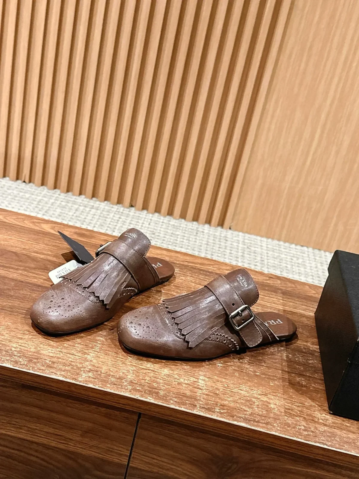 Prada Brogue Loafers - Image 4