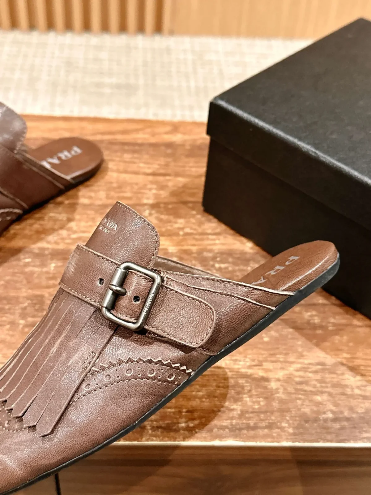 Prada Brogue Loafers - Image 7