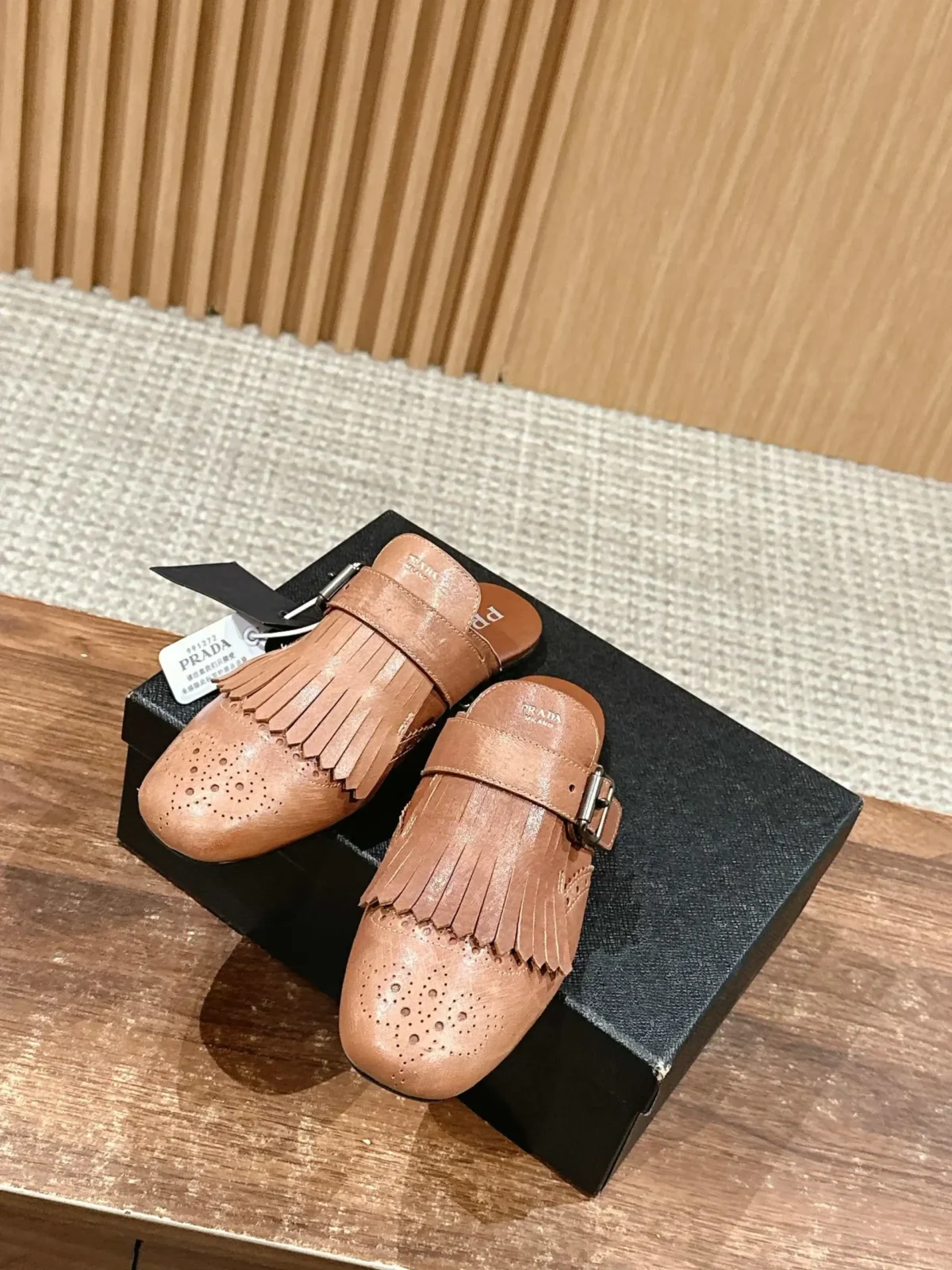 Prada Brogue Loafers - Image 3