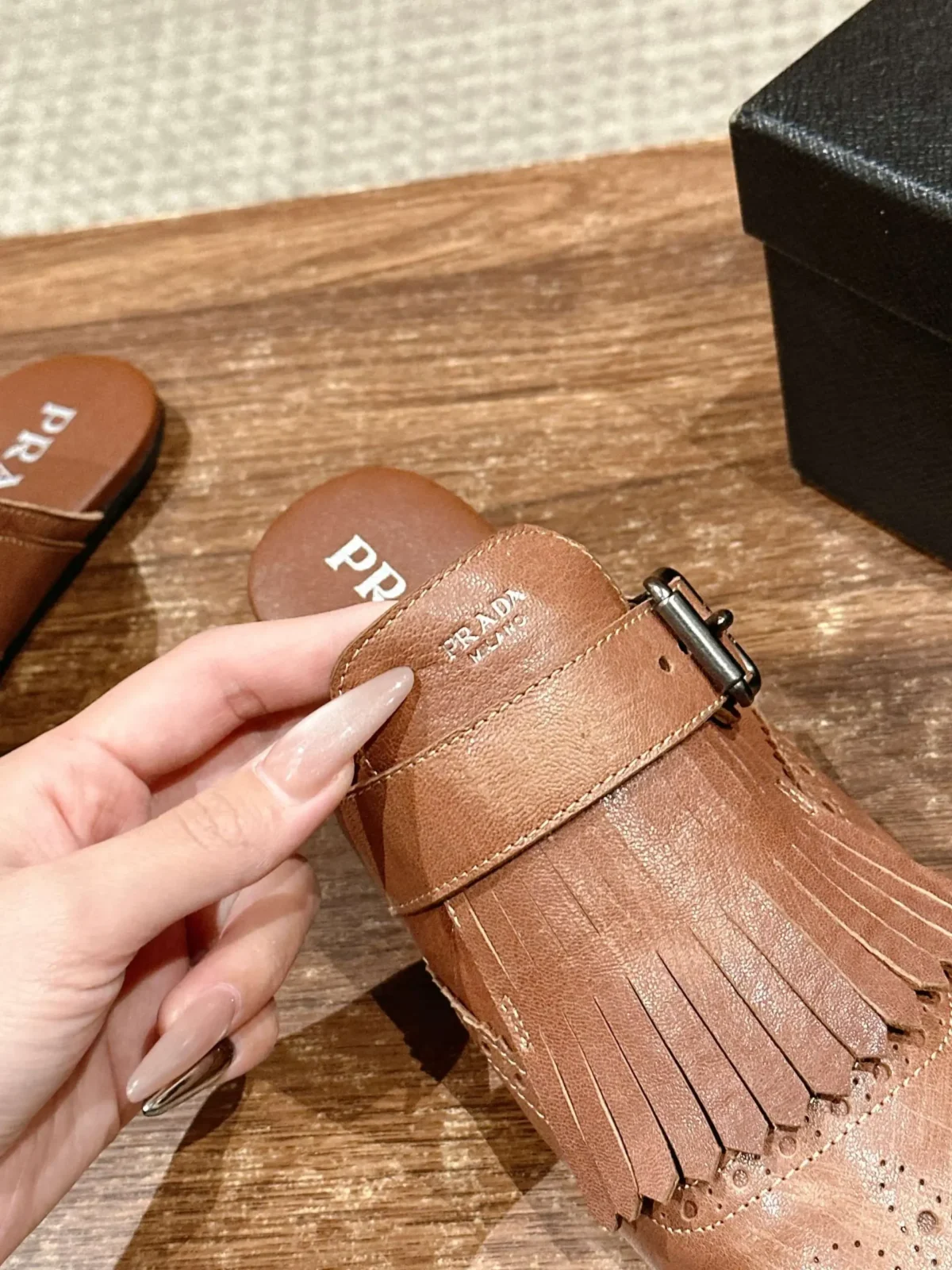 Prada Brogue Loafers - Image 9