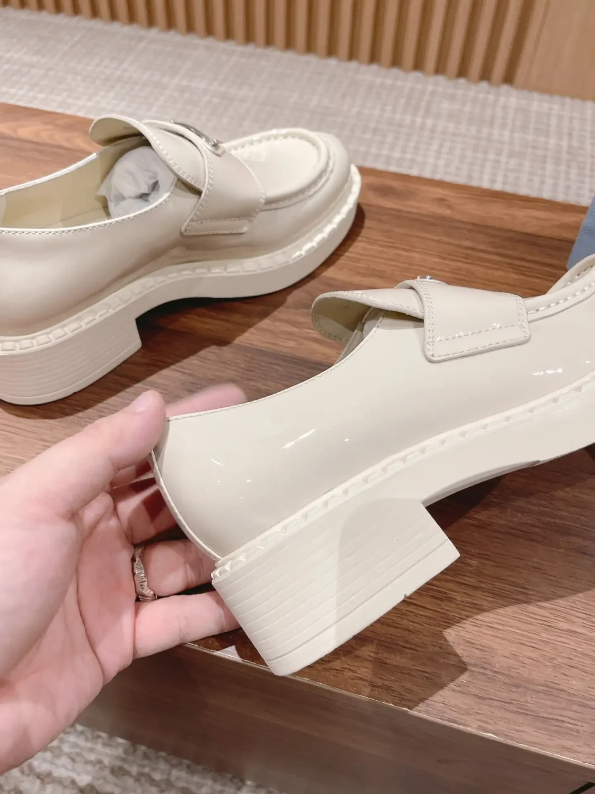 Prada Triangle Loafers - Image 4
