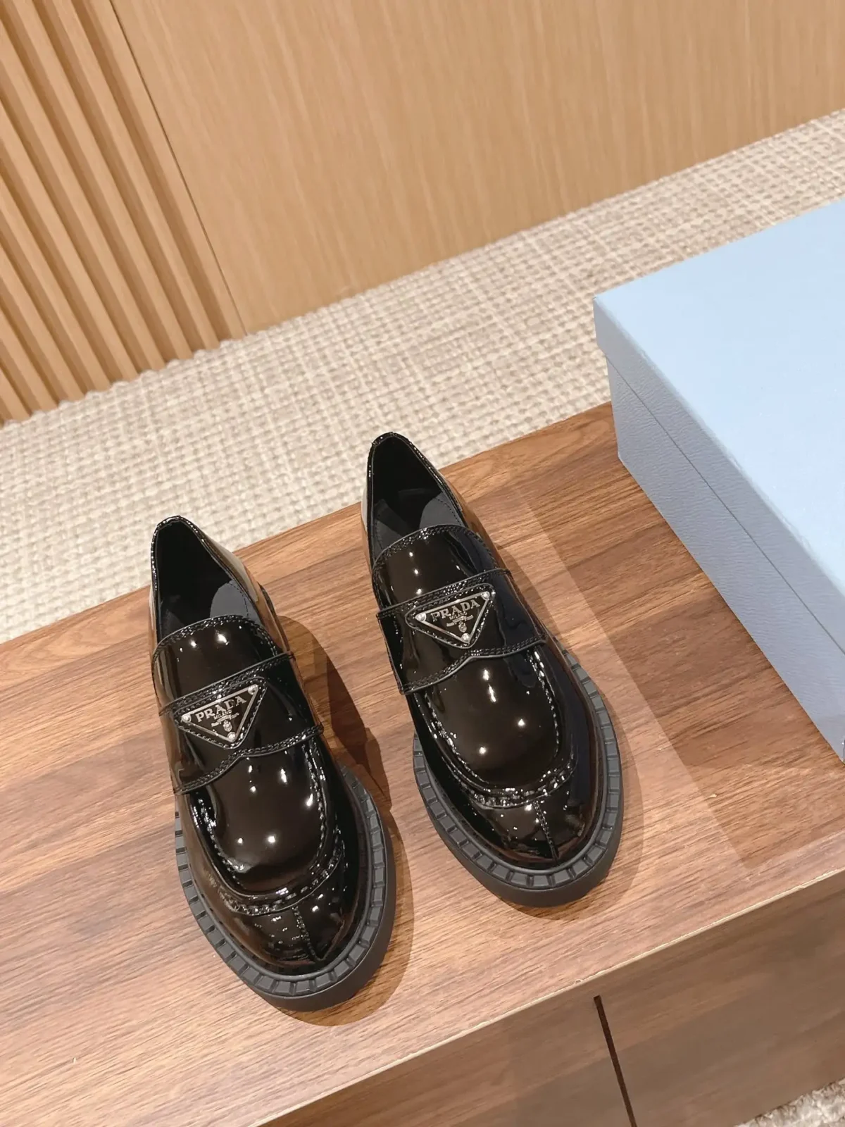 Prada Triangle Loafers - Image 2
