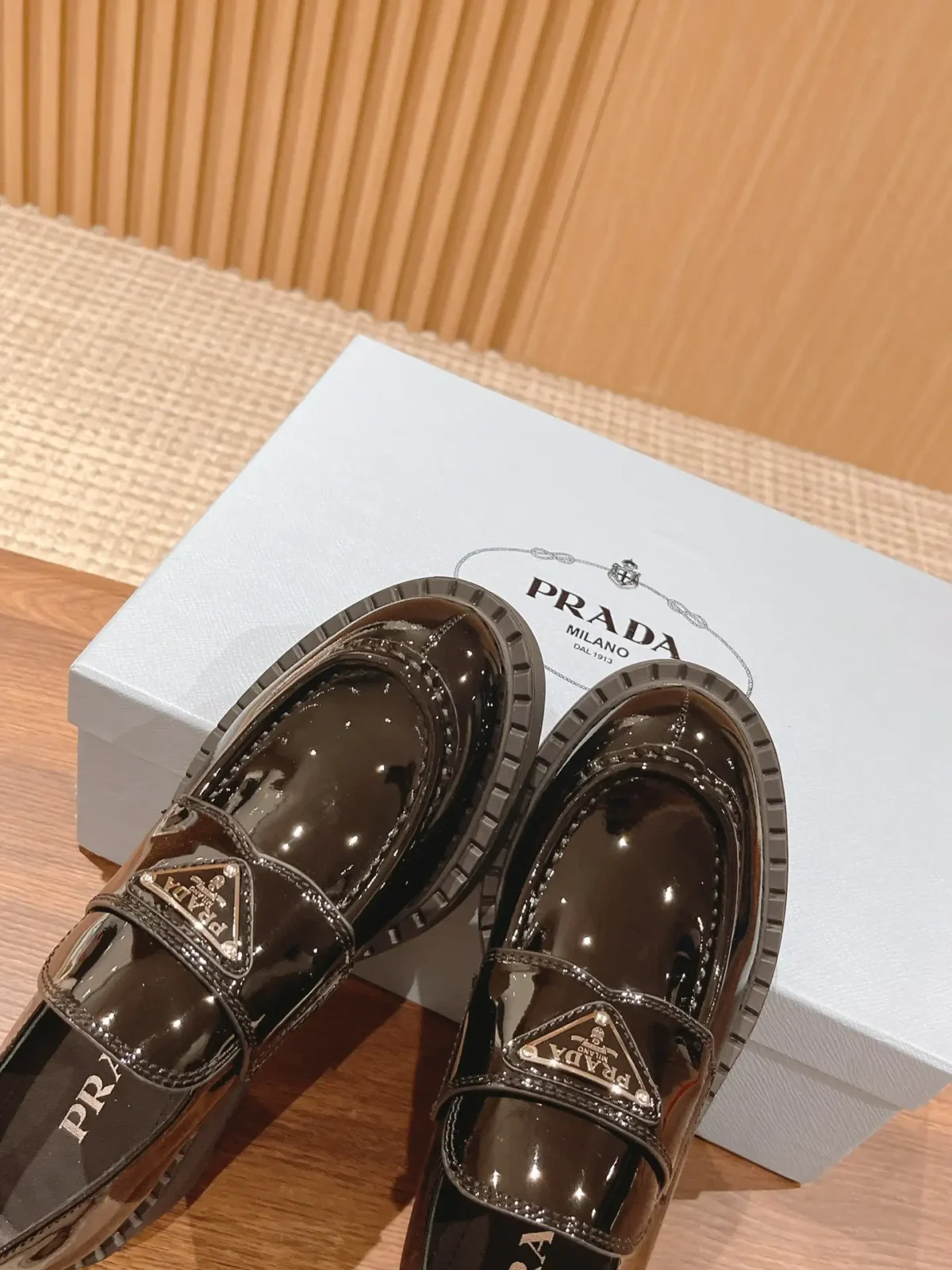 Prada Triangle Loafers - Image 6
