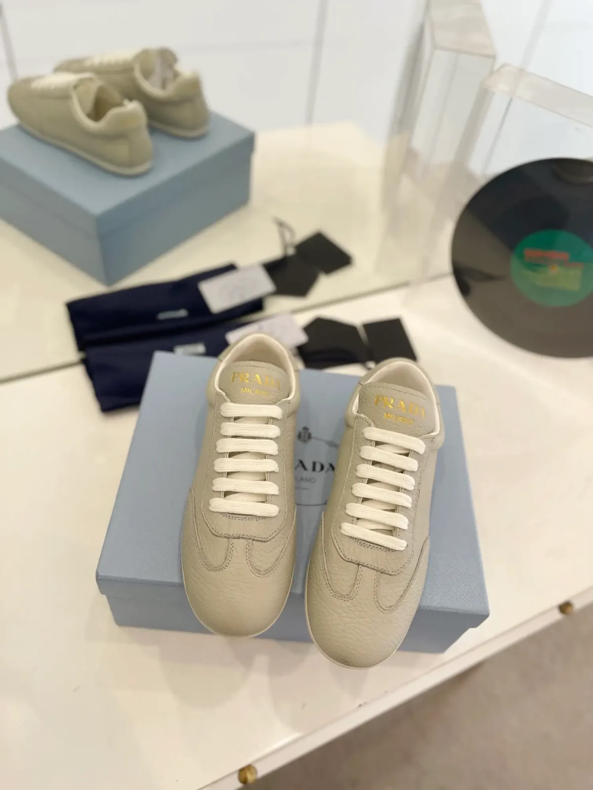 Prada Triangle Winter Loafers - Image 6