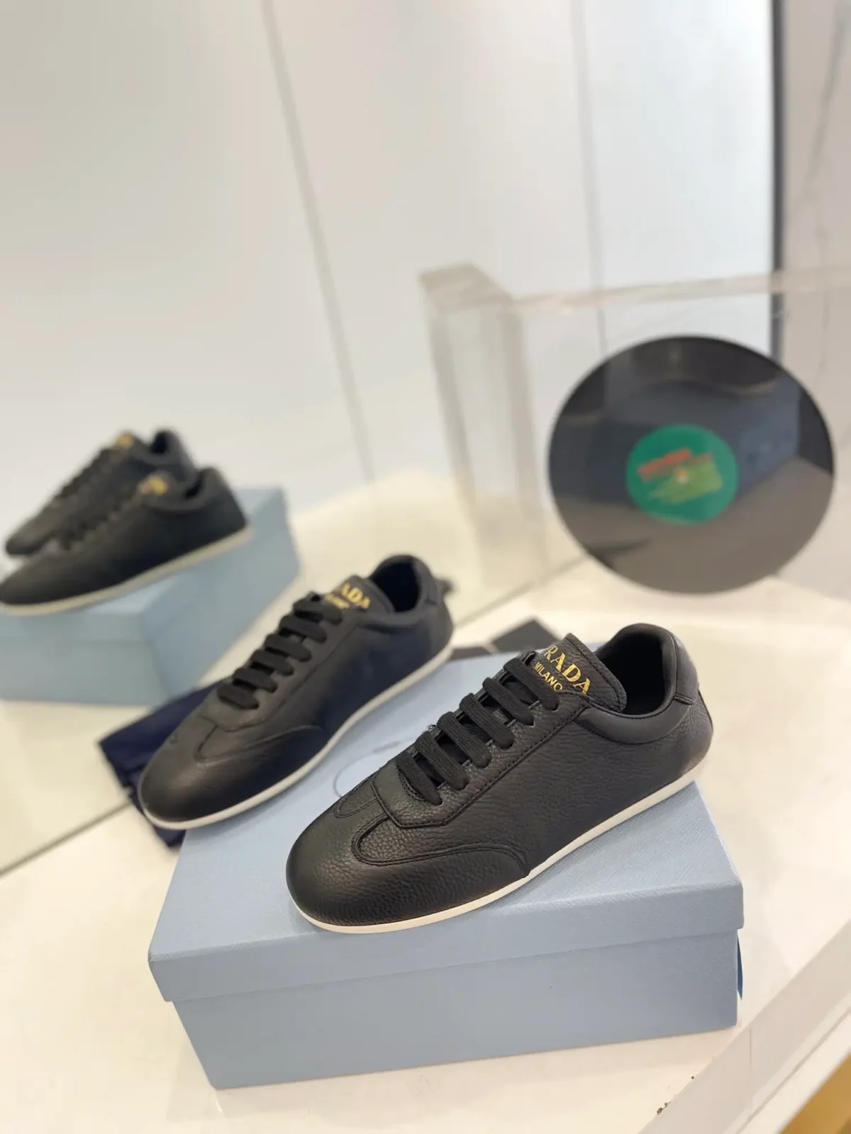 Prada Triangle Winter Loafers - Image 3
