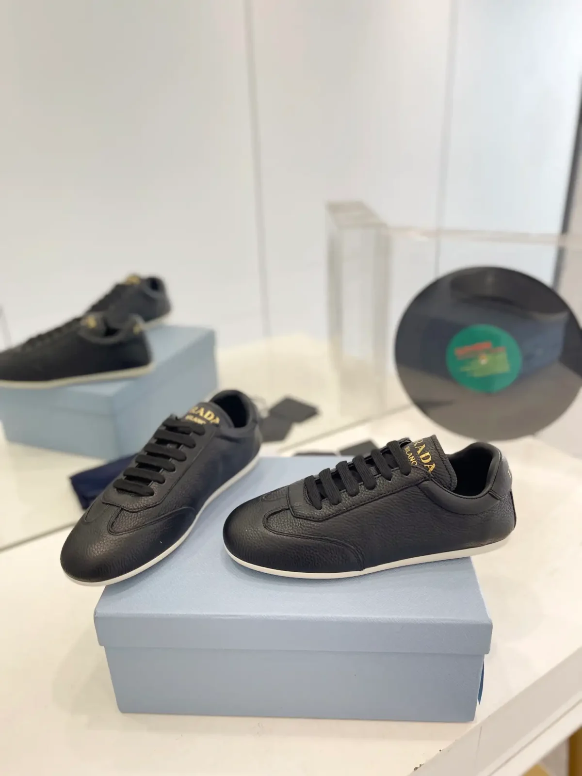 Prada Triangle Winter Loafers - Image 9