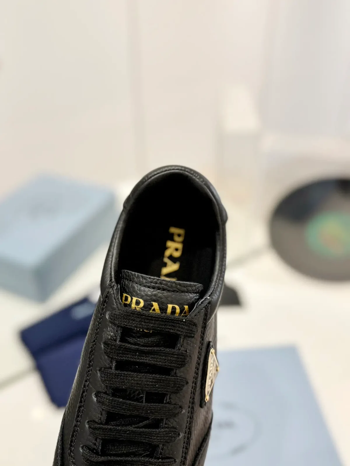Prada Triangle Winter Loafers - Image 8