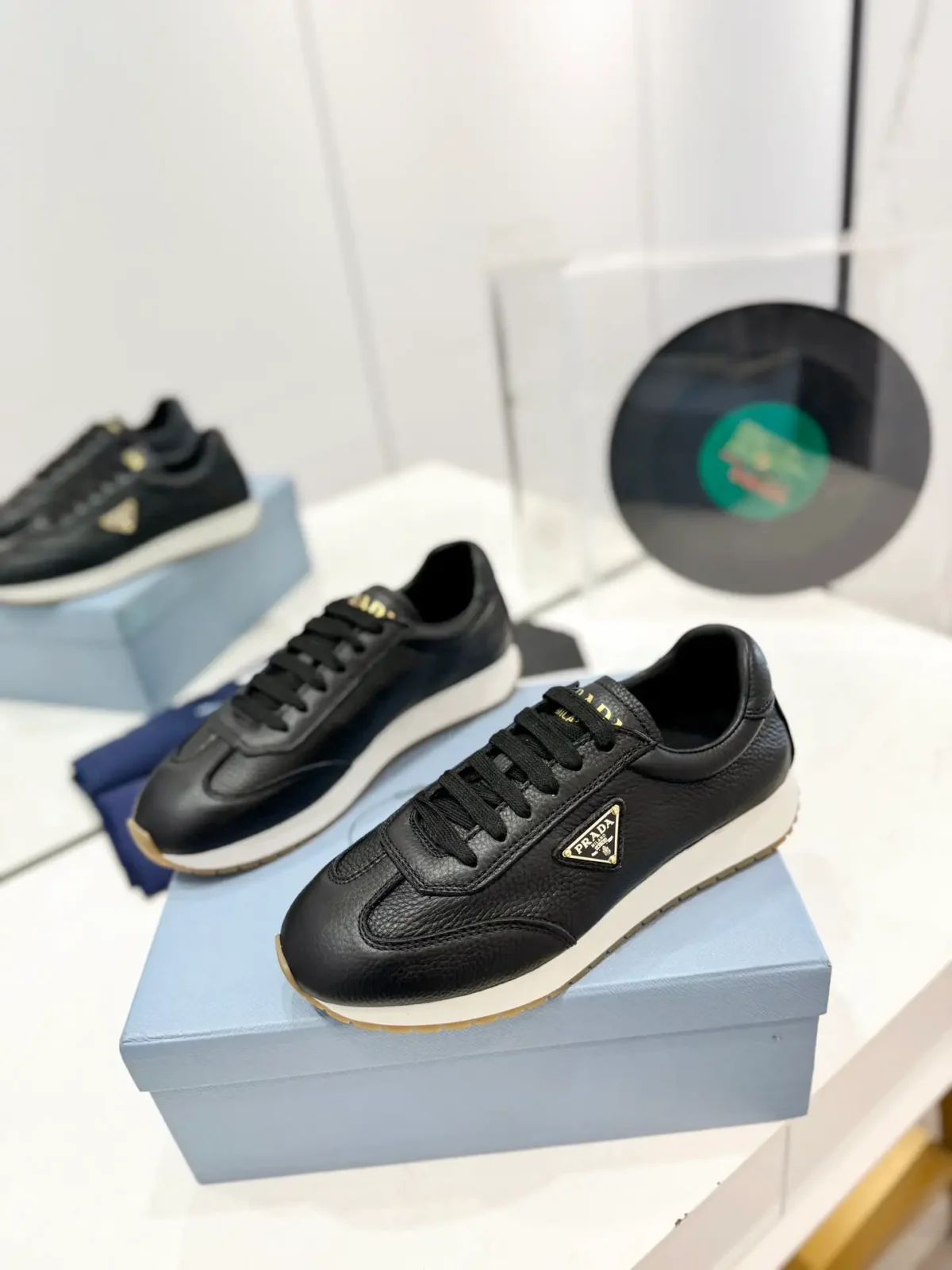 Prada Triangle Winter Loafers - Image 9