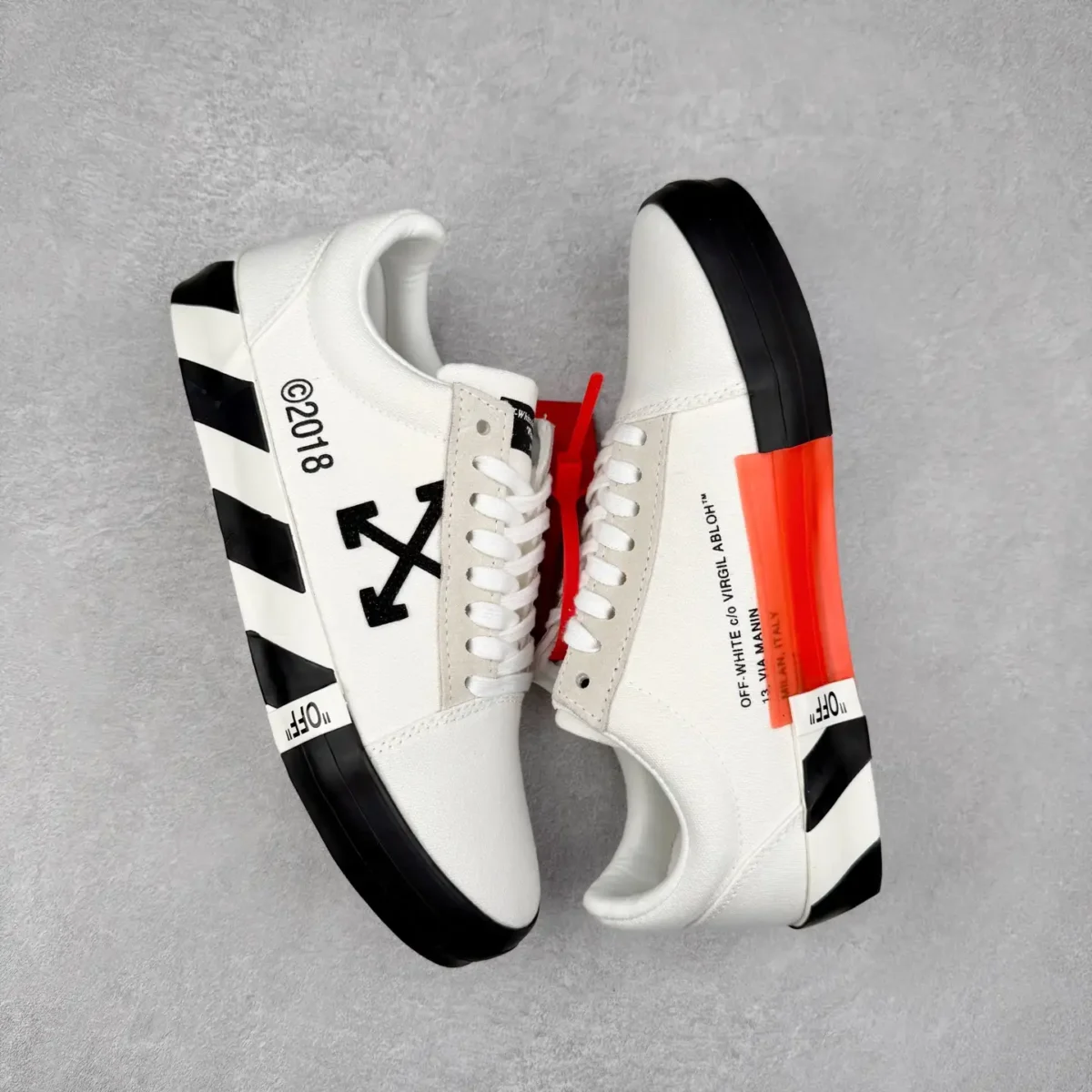Off-White Canvas Sneakers - Image 3