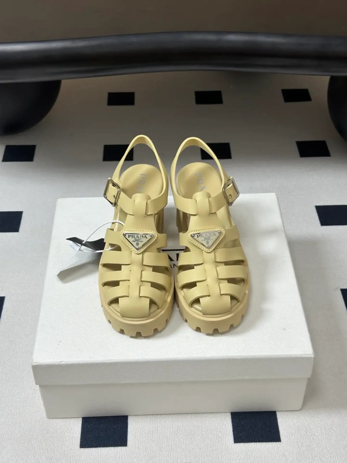 Prada Monolith Platform Sandals - Image 5