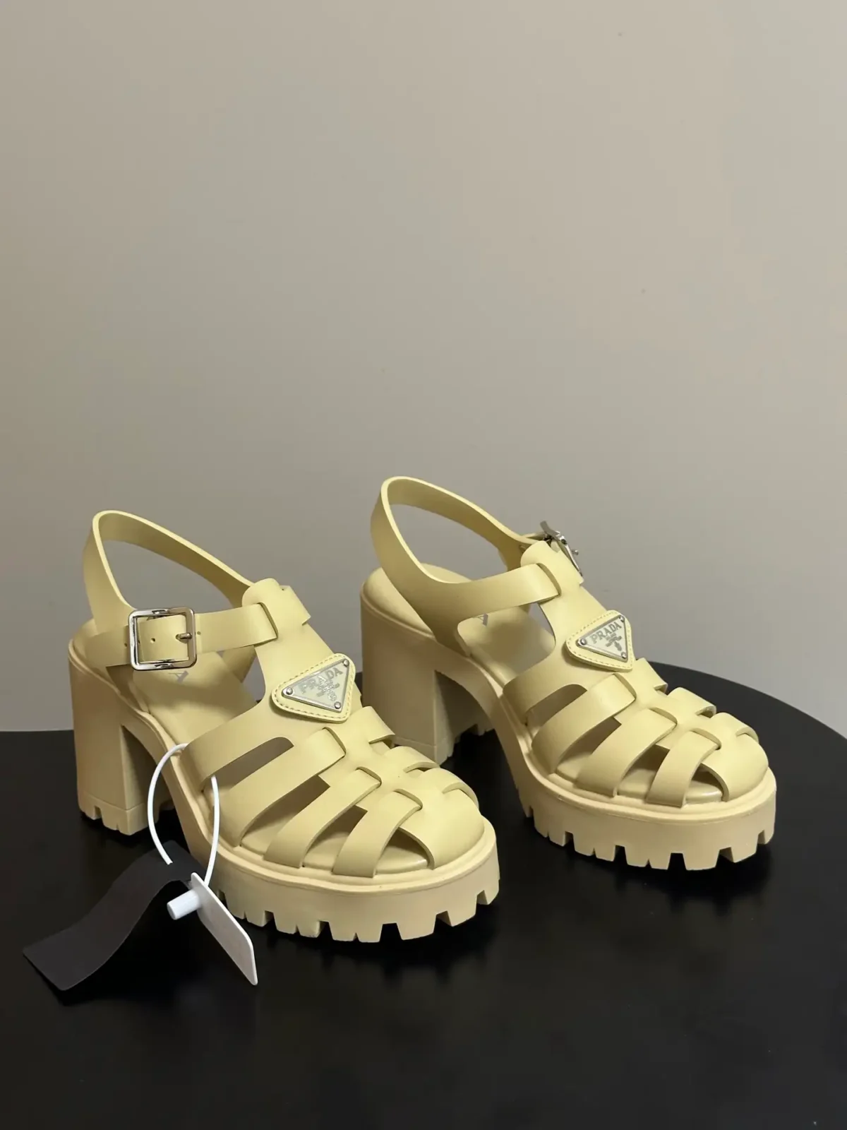 Prada Monolith Platform Sandals - Image 1