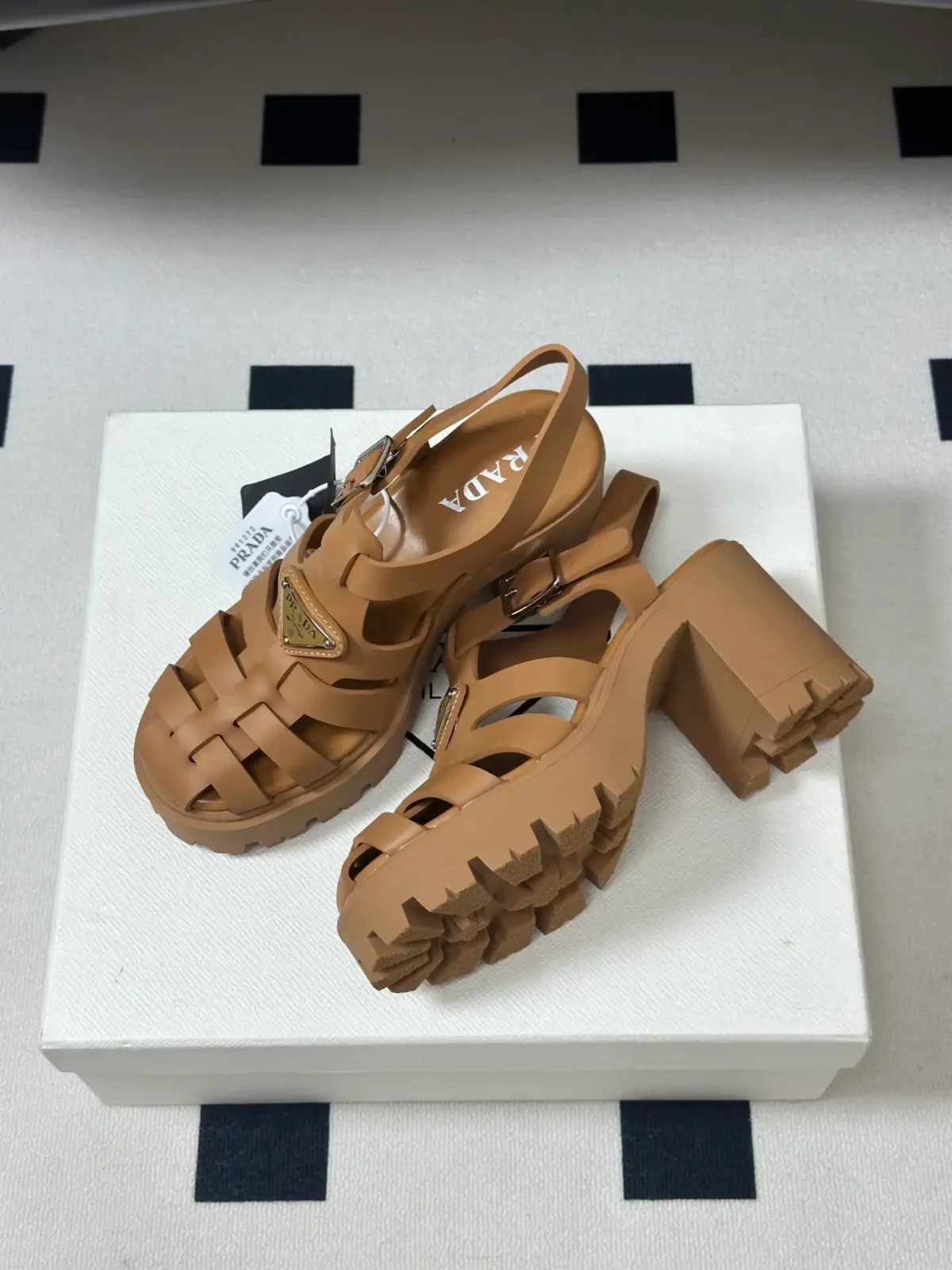 Prada Monolith Platform Sandals - Image 6