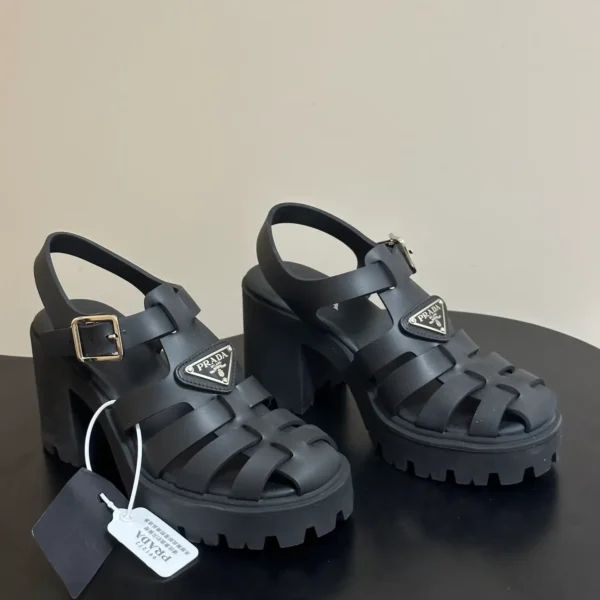 Prada Monolith Platform Sandals