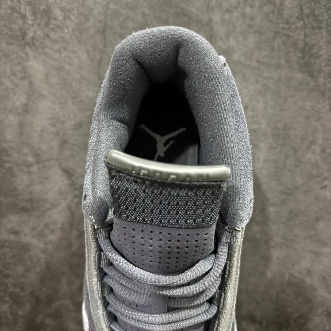 Air Jordan 14 Grey White Sneakers - Image 9