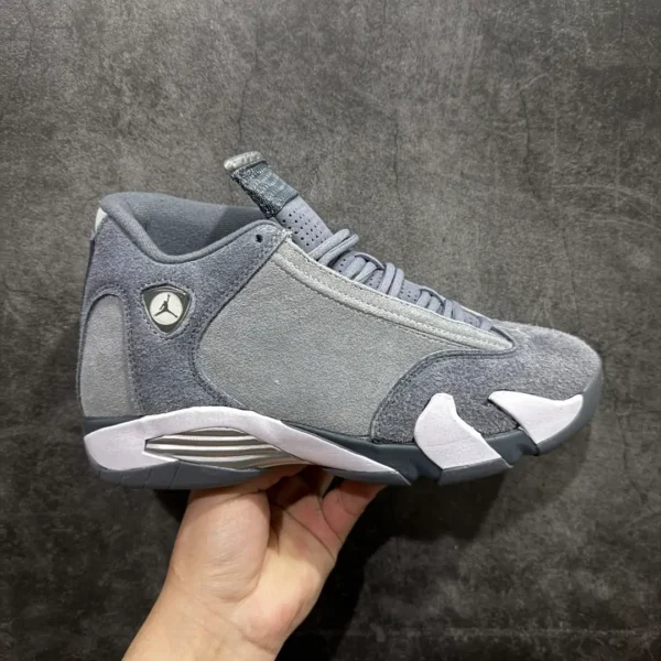 Air Jordan 14 Grey White Sneakers