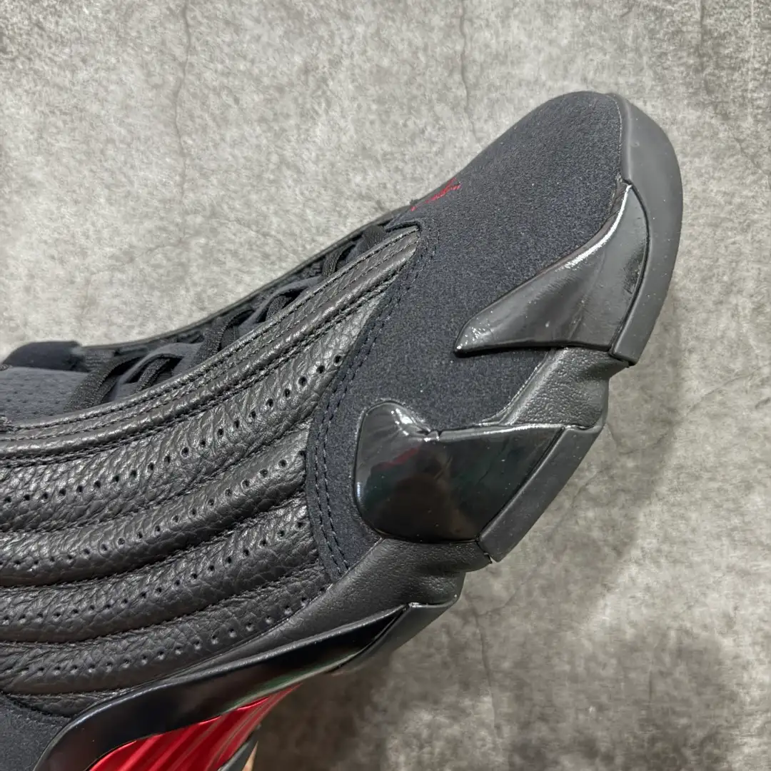 Air Jordan 14 Retro Black Red Sneakers - Image 4