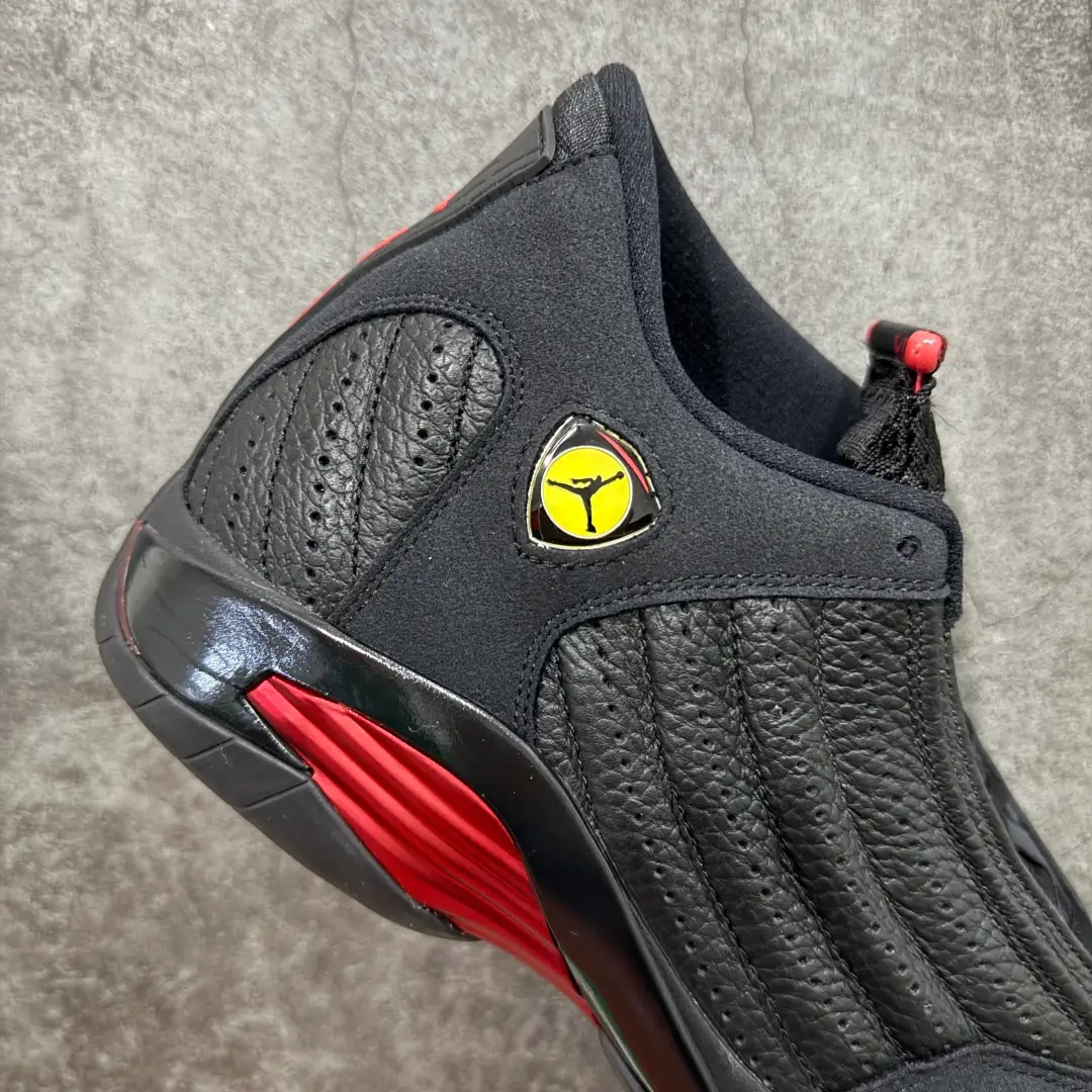 Air Jordan 14 Retro Black Red Sneakers - Image 5