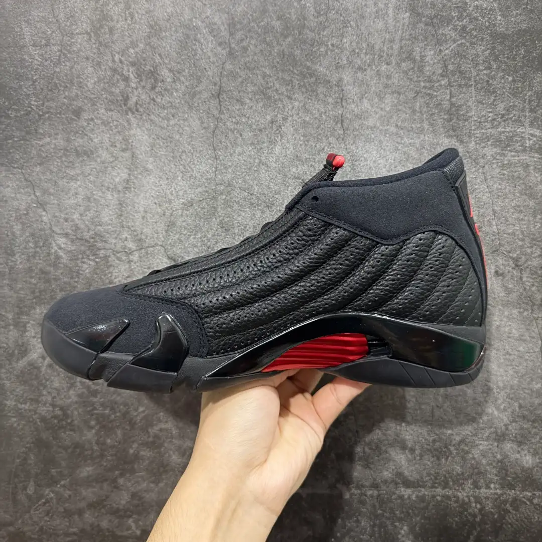 Air Jordan 14 Retro Black Red Sneakers - Image 6