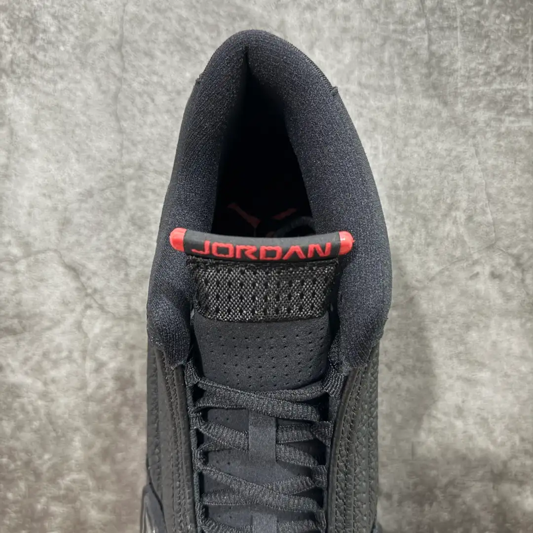 Air Jordan 14 Retro Black Red Sneakers - Image 7