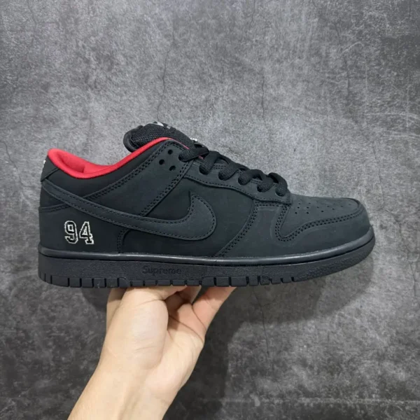 Supreme x Nike SB Dunk Low Black Red