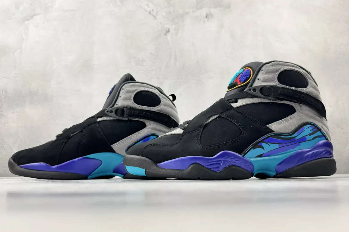 Air Jordan 8 Black Sneakers - Image 2