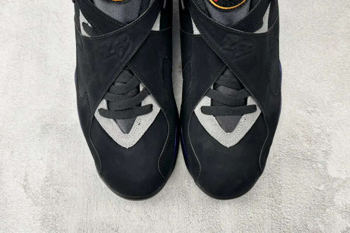 Air Jordan 8 Black Sneakers - Image 5