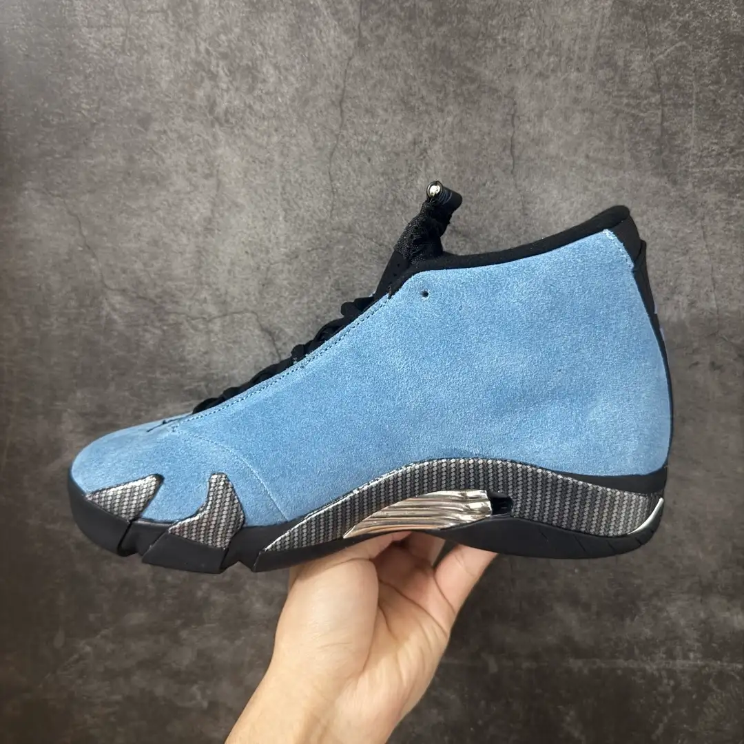 Air Jordan 14 UNC Blue Sneakers - Image 2