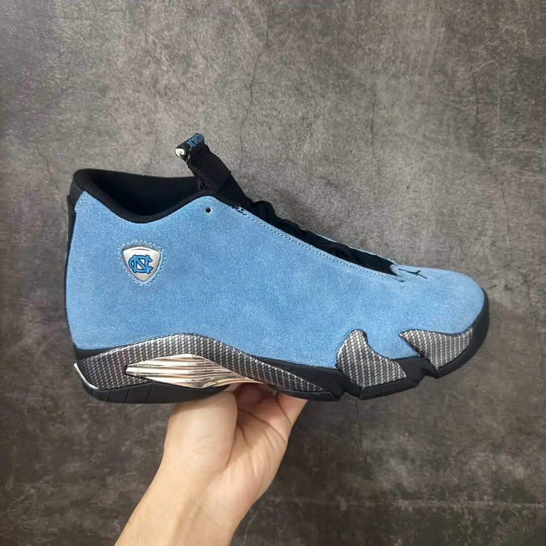 Air Jordan 14 UNC Blue Sneakers - Image 1