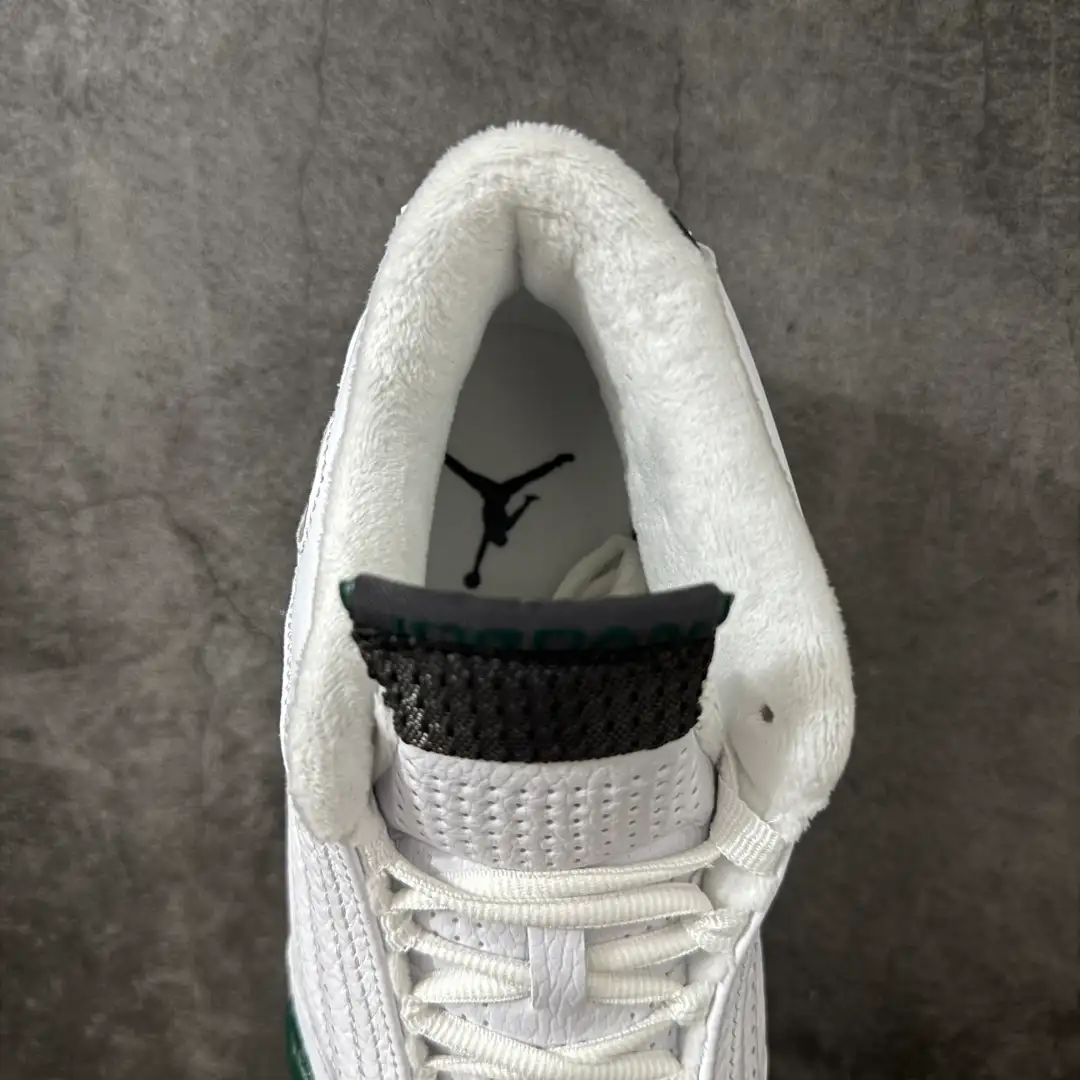 Air Jordan 14 Retro White Green Sneakers - Image 4