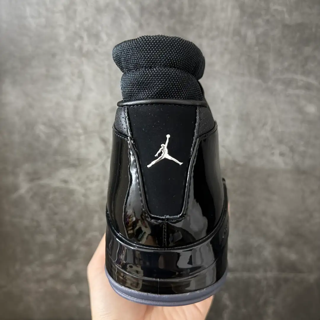 Air Jordan 17 Black Patent Leather Sneakers - Image 7