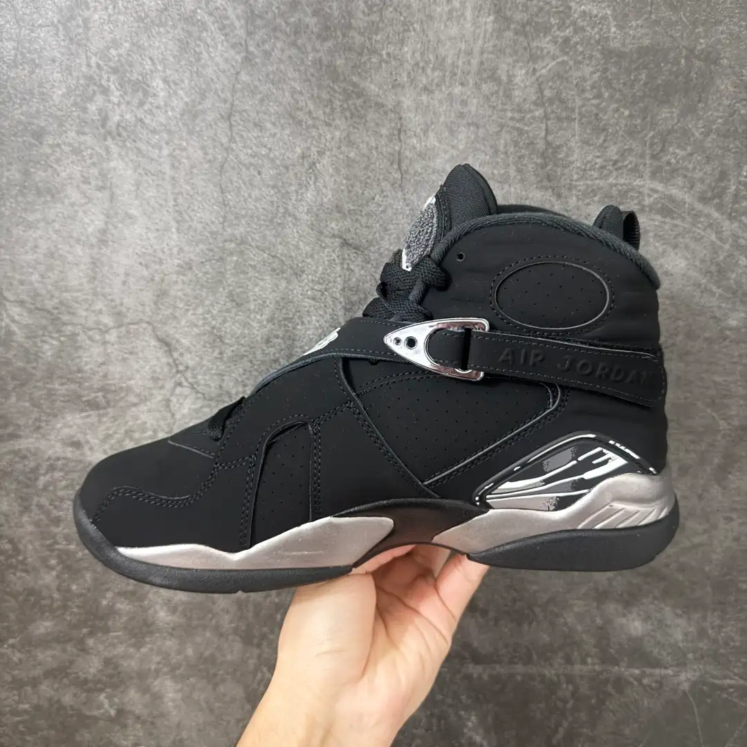 Air Jordan 8 Retro “Chrome” Sneakers - Image 5