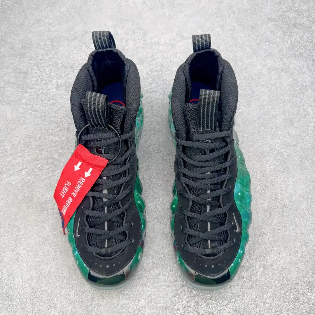 Nike Galaxy Green Foamposite Sneakers - Image 7