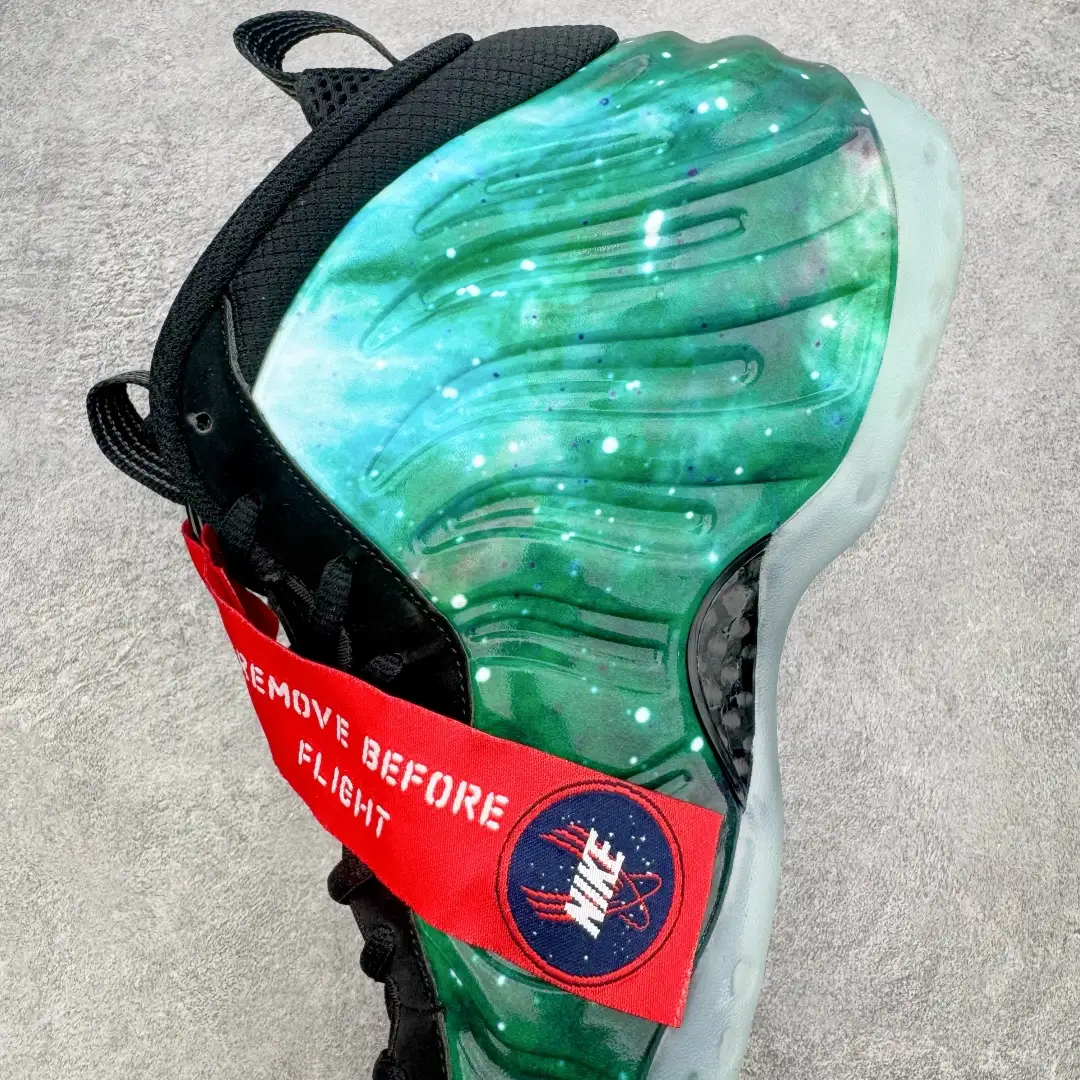 Nike Galaxy Green Foamposite Sneakers - Image 10